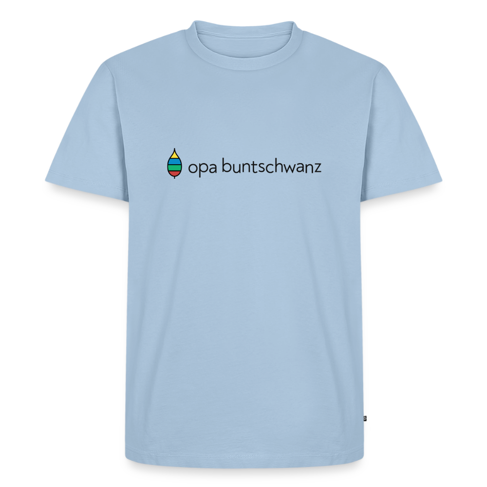 Herren-T-Shirt „opa buntschwanz“ – Baumwolle | buntschwanz - Hellblau