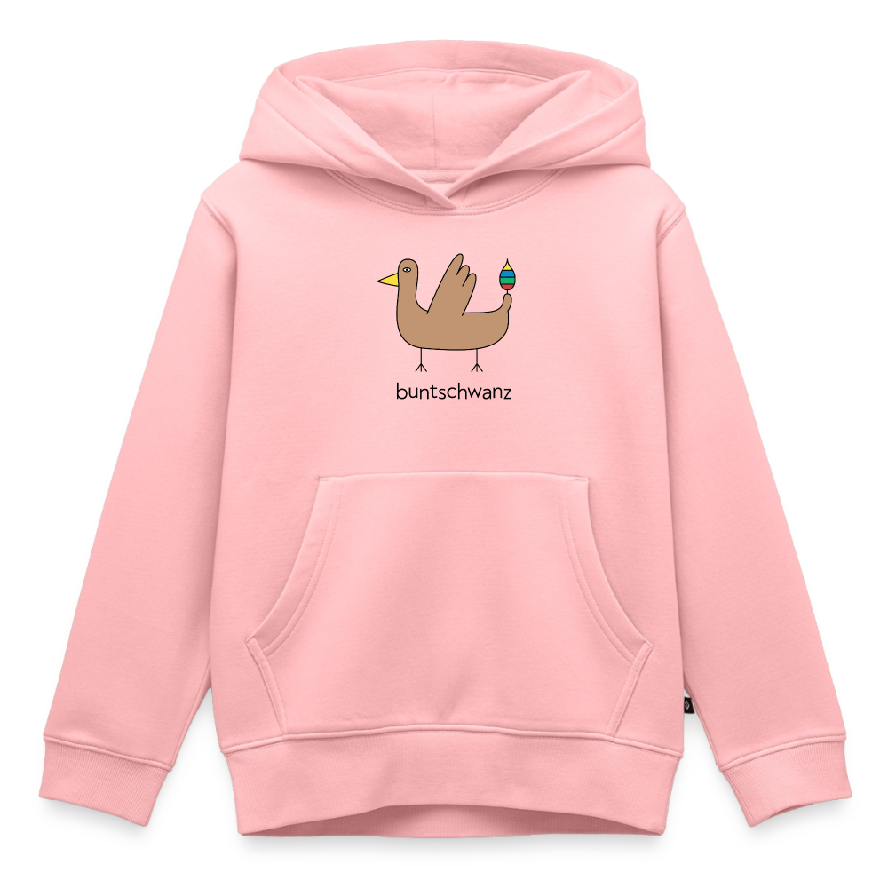 Kinder-Hoodie „Original buntschwanz“ mit Feder-Schwänzchen | buntschwanz - Rosa