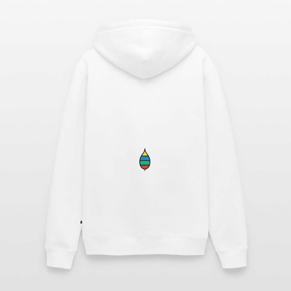 Herren-Hoodie „federherz buntschwanz“ | buntschwanz - Weiß