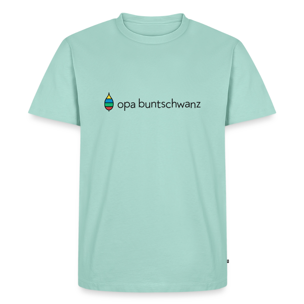 Herren-T-Shirt „opa buntschwanz“ – Baumwolle | buntschwanz - Mint 
