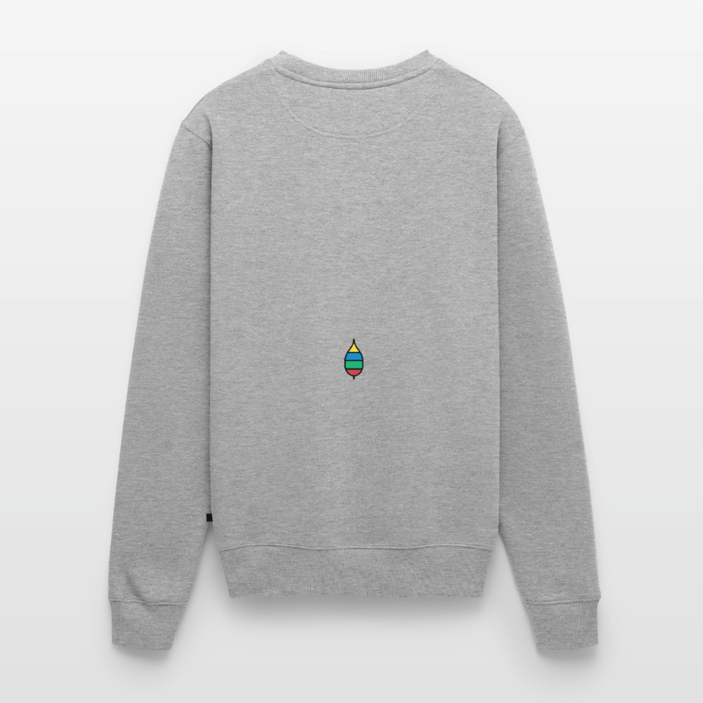 Herren-Pullover „opa buntschwanz“ | buntschwanz - Grau meliert
