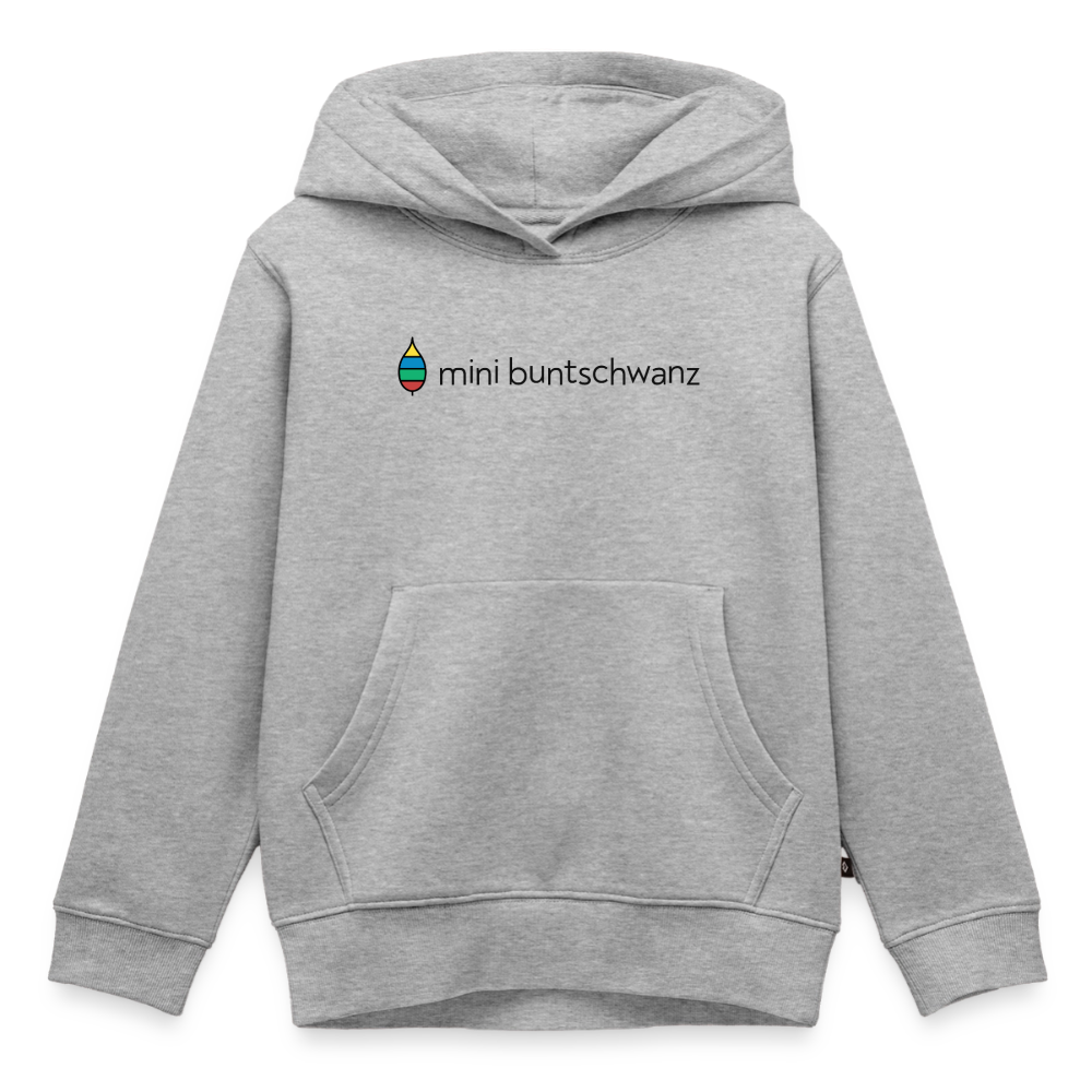 Kinder-Hoodie „mini buntschwanz“ | buntschwanz - Grau meliert