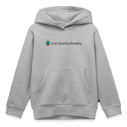 Kinder-Hoodie „mini buntschwanz“ | buntschwanz - Grau meliert