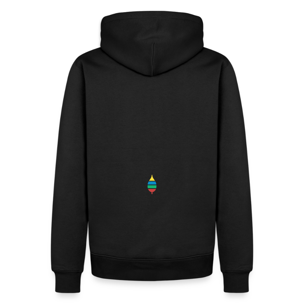 Hoodie „buntschwanz“ – nachtfeder, schwarz