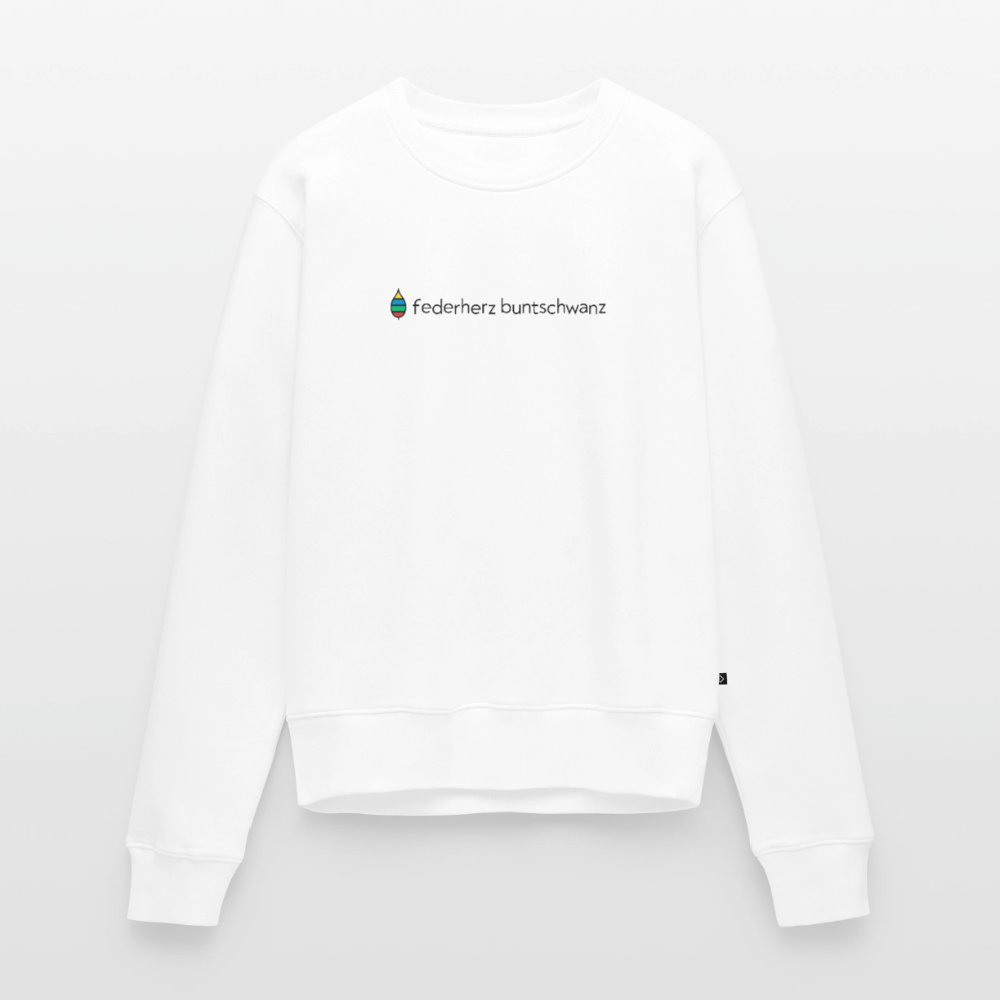Damen-Pullover „federherz buntschwanz“ | buntschwanz - Weiß