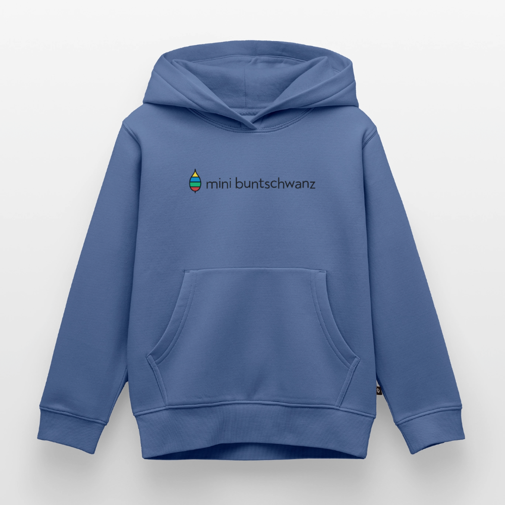 Kinder-Hoodie „mini buntschwanz“ | buntschwanz - Taubenblau