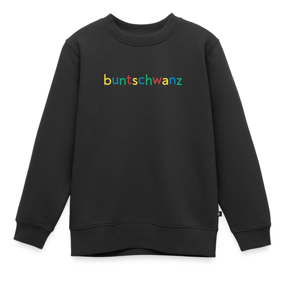 Kinder-Pullover „buntschwanz“ – nachtfeder - Schwarz
