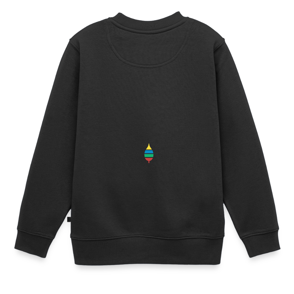 Kinder-Pullover „buntschwanz“ – nachtfeder - Schwarz