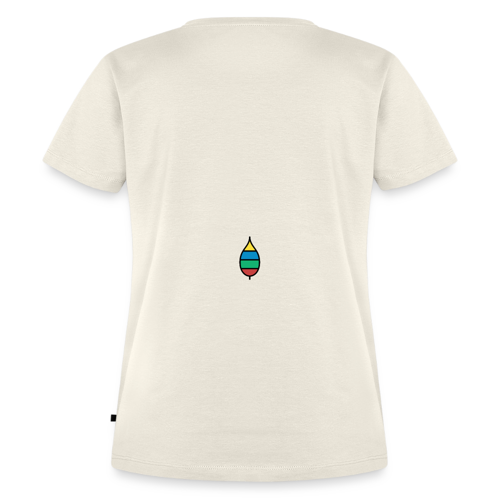 Damen-T-Shirt „oma buntschwanz“ – Baumwolle | buntschwanz - Naturweiß