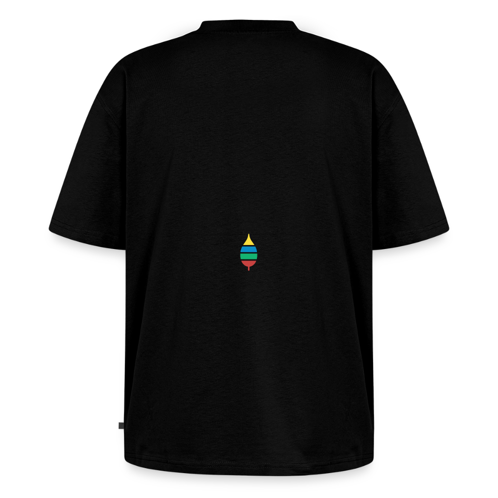 Oversize T-Shirt „buntschwanz“ Black Edition – Bio-Baumwolle | buntschwanz - Schwarz