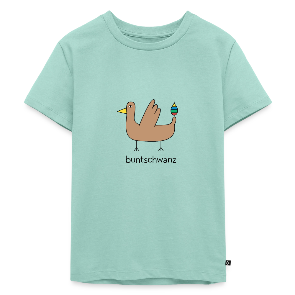 Kinder-T-Shirt „Original buntschwanz“ – Baumwolle | buntschwanz - Mint